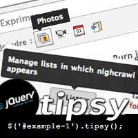 Tipsy: des tooltips sexy avec jQuery