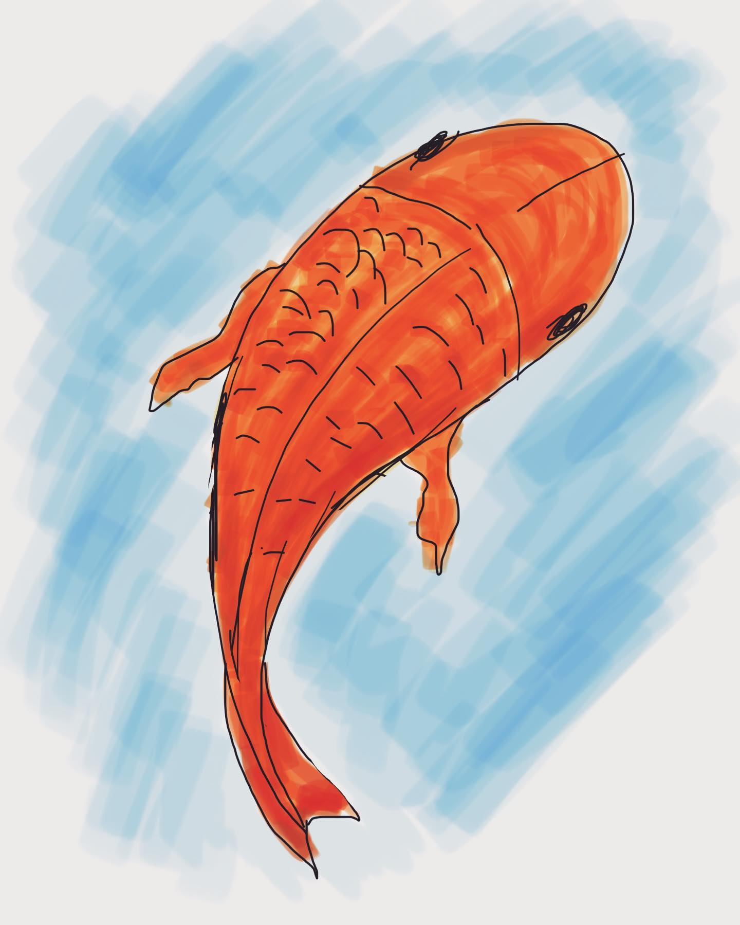 Inktober 2020 – Day 1 : Fish #inktober #inktober2020 #fish
