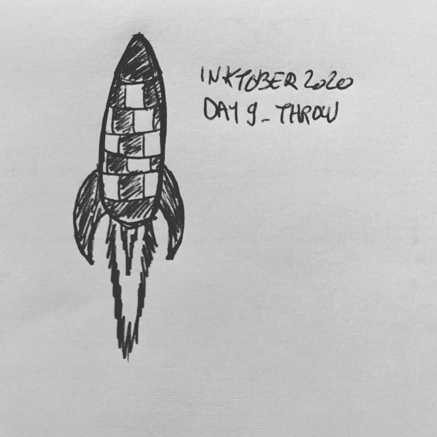 Inktober 2020 – Day 9 : Throw #inktober #inktober2020 #throw
