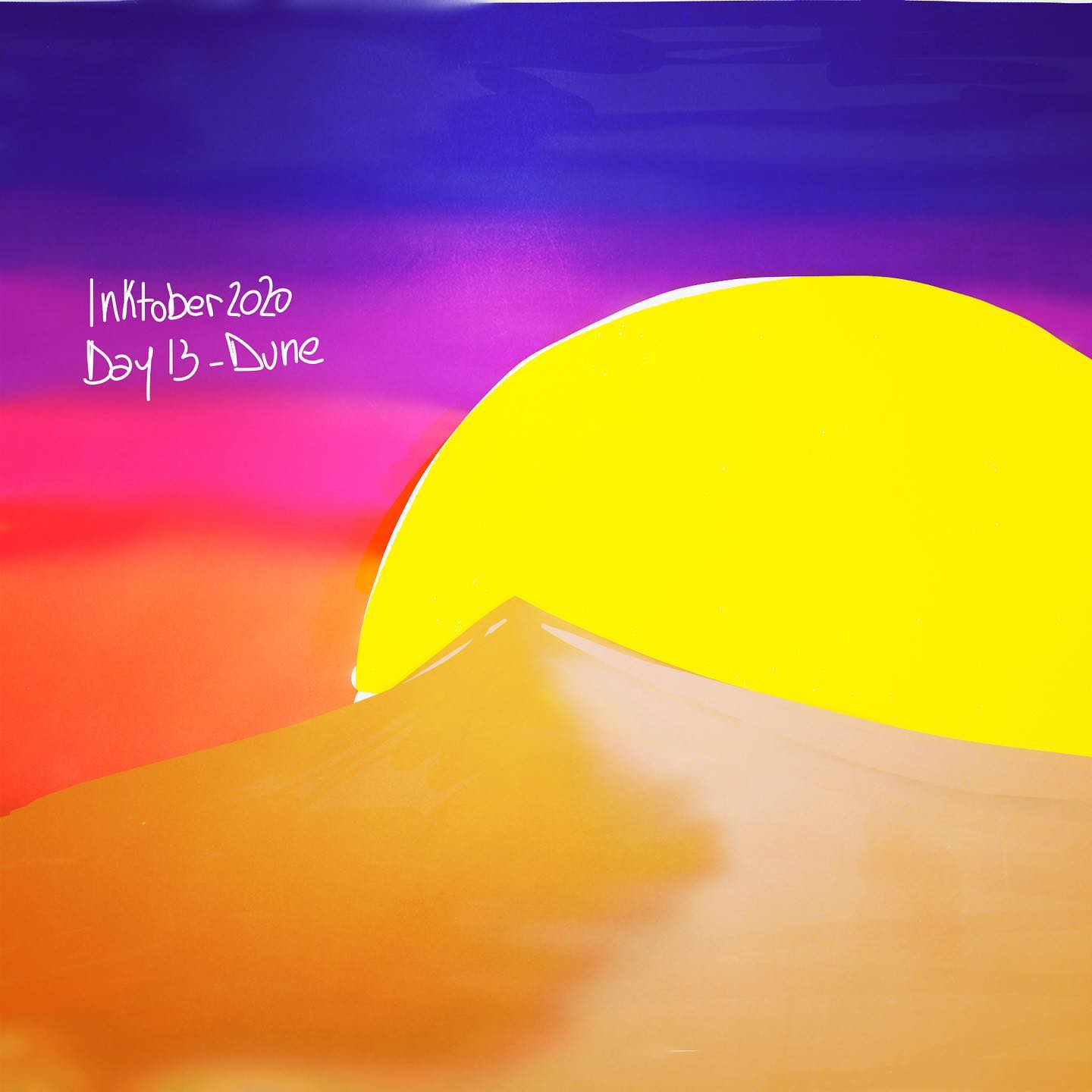Inktober 2020 – Day 13 : Dune #inktober #inktober2020 #dune