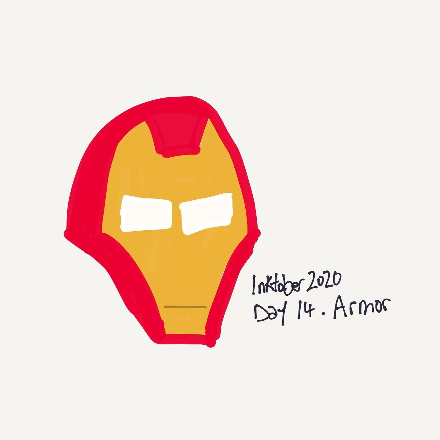 Inktober 2020 – Day 14 : Armor #inktober #inktober2020 #armor #ironman