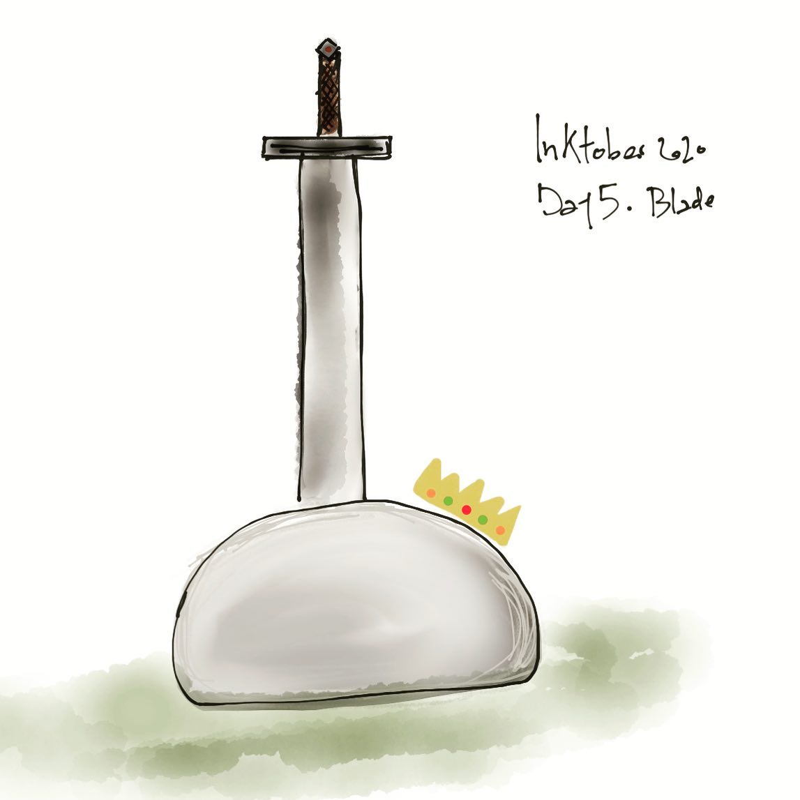 Inktober 2020 – Day 5 : Blade #inktober #inktober2020 #blade