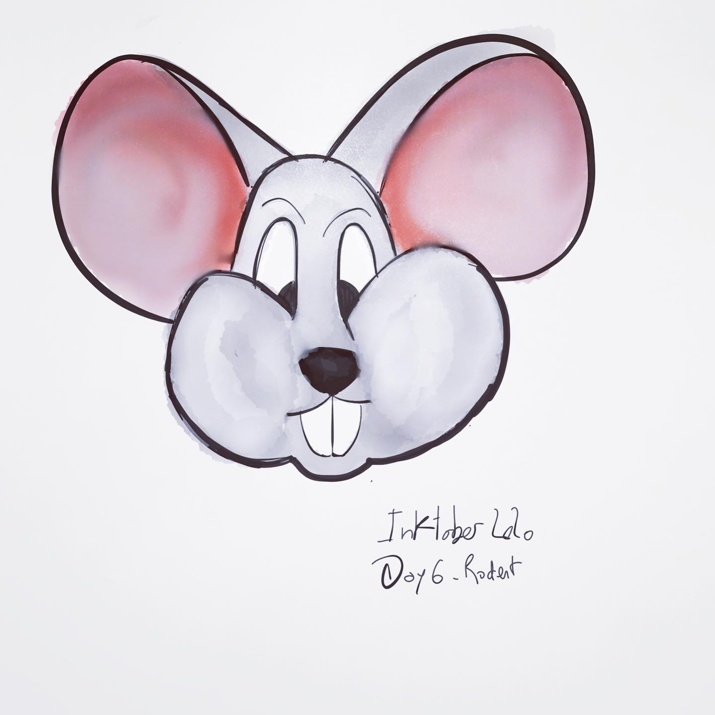 Inktober 2020 – Day 6 : Rodent #inktober  #inktober2020 #rodent